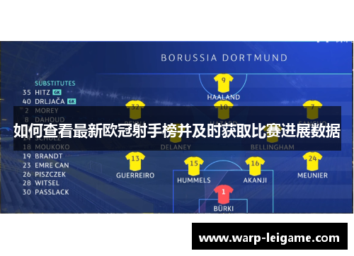 如何查看最新欧冠射手榜并及时获取比赛进展数据 如何查看最新欧冠射手榜并及时获取比赛进展数据